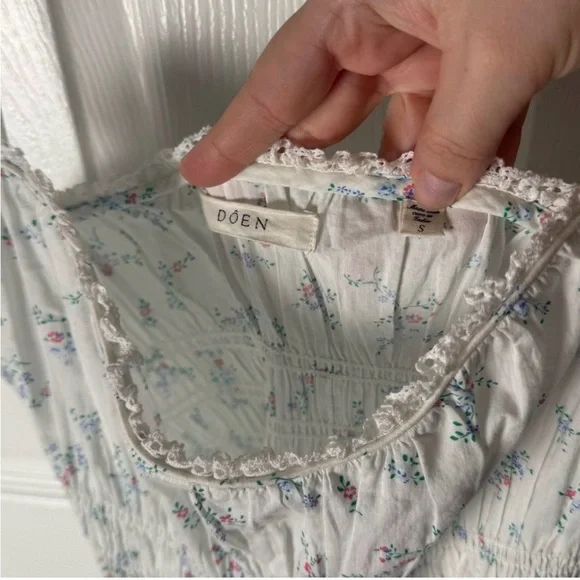 Doen Brigide Organic Cotton Voile Sundress in Cottage Grove - Picture 7 of 8